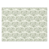 Pioenen en vlinders blokkeren print, salie en groe tafelkleed (Voorkant (Horizontaal))