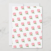 Pioenen Floral Spaanse Eerste Communie Kaart (Achterkant)