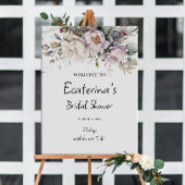 Pioenen & groen vrijgezellenfeest welkomstbord poster