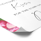 Pioenen - Hoeveel kisses vrijgezellenfeest spel Poster (Hoek)