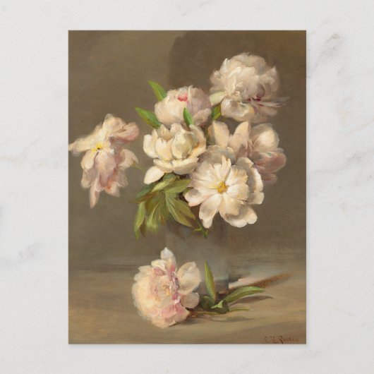 Pioenen in een vaas | Charles Ethan Porter Briefkaart (Voorkant)