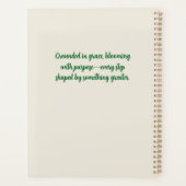 Pioenen in roze en wit op rustiek hout planner (Achterkant)