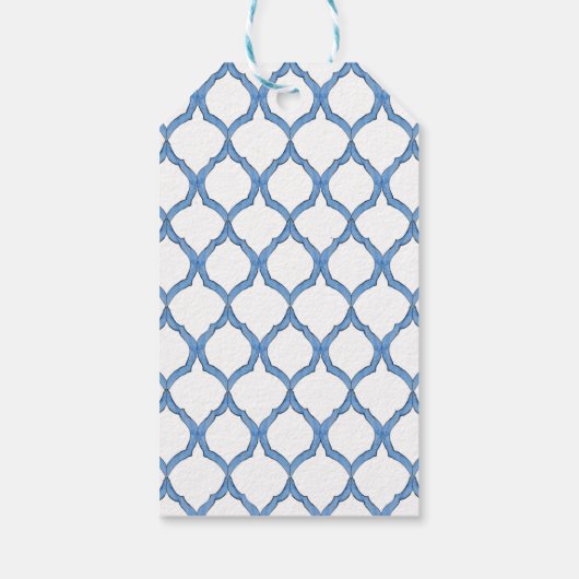 Pioenen in vaas Happy Birthday Cadeau labels Cadeaulabel (Achterkant)