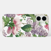 Pioenen & Lilacs Bloementuin Waterverf Patroon Case-Mate iPhone Case (Achterkant (horizontaal))