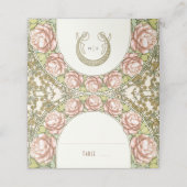 Pioenen Naam Kaarten Trouwtafel  Plaatskaartje (Buitenkant ongevouwen)