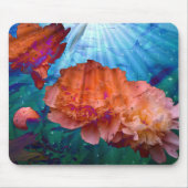 Pioenen onder water muismat (Voorkant)