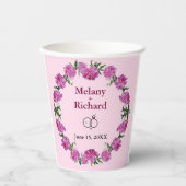 Pioenen. Papieren Bekers (Voorkant)