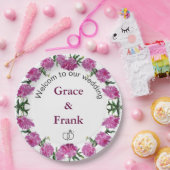 Pioenen. Papieren Bordje (Feest)