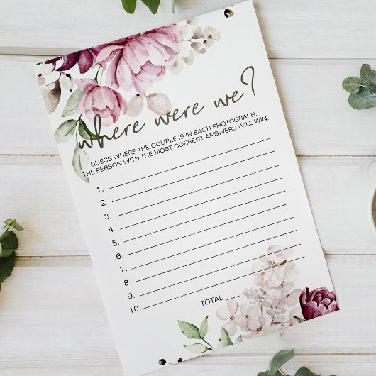 Pioenen roze bloemspel waar waren we flyer