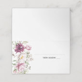 Pioenen Roze Bourgondië Bloemen Trouwplaats Kaart Plaatskaartje (Buitenkant ongevouwen)