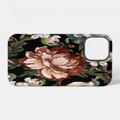 Pioenen, Rozen, Vogels. iPhone Hoesje (Achterkant horizontaal)