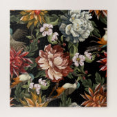 Pioenen, Rozen, Vogels. Legpuzzel (Horizontaal)