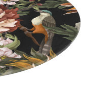 Pioenen, Rozen, Vogels. Snijplank (Hoek)