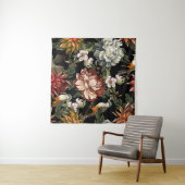 Pioenen, Rozen, Vogels. Wandkleed (In Situ (horizontaal))