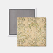 Pioenen van Alphonse Mucha,  Art Nouveau Magneet (Voorkant / Achterkant)