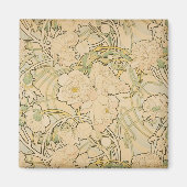 Pioenen van Alphonse Mucha,  Art Nouveau Magneet (Voorkant)