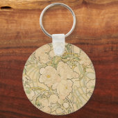 Pioenen van Alphonse Mucha, Art Nouveau Sleutelhanger (Voorkant)