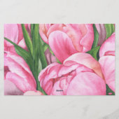 Pioenen - Vrijgezellenfeest Advies en Wensen Briefpapier (Achterkant)