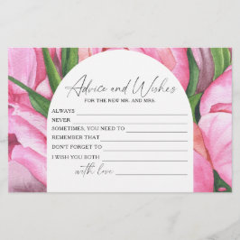 Pioenen - Vrijgezellenfeest Advies en Wensen Briefpapier