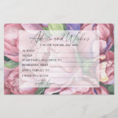 Pioenen - Vrijgezellenfeest Advies en Wensen Briefpapier (Voorkant)