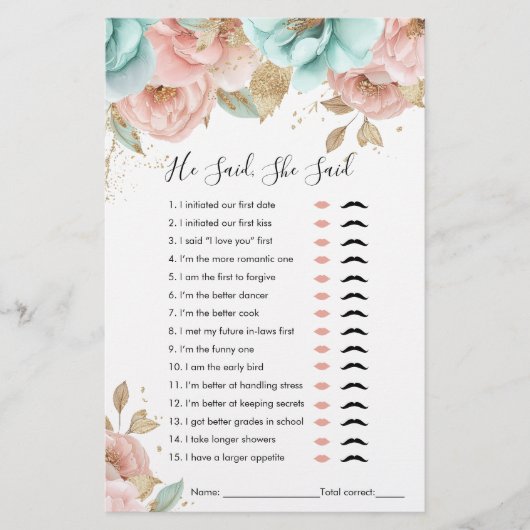 Pioenen zei hij, ze zei Vrijgezellenfeest spel (Voorkant)