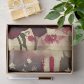 Pioenenbloem 4th van juli Amerikaanse vlag Tissuepapier (Geschenk)