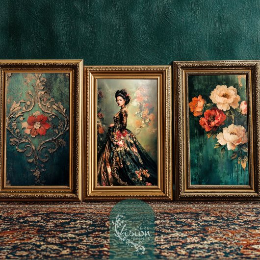 Pioenenbloemen, beschilderd humeurig Abstract real Tissuepapier