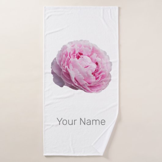 Pioenenbloesem Roos voor bloem- en tuinliefhebber Badhanddoek (Badhanddoek)