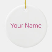 Pioenenbloesem Roos voor bloem- en tuinliefhebber Keramisch Ornament (Achterkant)