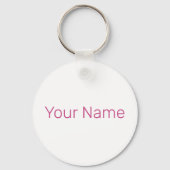 Pioenenbloesem Roos voor bloem- en tuinliefhebber Sleutelhanger (Achterkant)