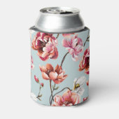 Pioenenboeket: heldere bloemachtergrond blikjeskoeler (Blikje Achterkant)