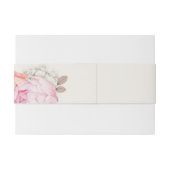 Pioenenbruiloft Uitnodigingen Wikkel (Achterkant Voorbeeld)