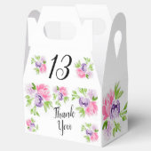 Pioenencluster 13e verjaardag Party Favor Box Bedankdoosjes (Geopend)