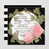 Pioenenkrans Vining gebladerte Goud  Plein Kaart (Voorkant / Achterkant)