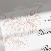 Pioenenschets Fine Art Moderne Klassieke Gouden Br Folie Uitnodiging