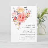 Pioenentuin Elegant Bloemen Elke leeftijd Volwasse Kaart (Staand voorkant)