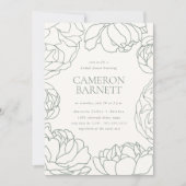 pioenentuin | Spring Green Floral Vrijgezellenfees Kaart (Voorkant)