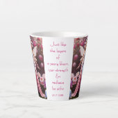 Pioenfee Latte Mok (Voorkant)