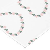 Pioenhartpad voor mama korte tafelloper (Hoek)