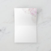 Pioenhortensia pastel Baby shower Bedankkaart (Binnen)