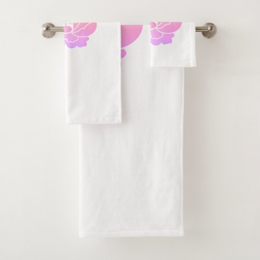 pioenroos bloem bad handdoek (Insitu)
