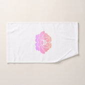 pioenroos bloem bad handdoek (Handdoek)