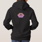 pioenroos bloem hoodie (Achterkant)