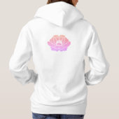 pioenroos bloem hoodie (Achterkant)