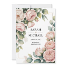 Pioenroos bloemenrand bruiloft