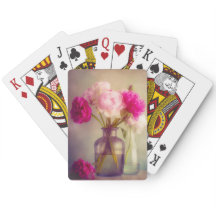  pioenroos boeket in glazen vazen