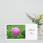 Pioenroos - Dank je wel Bedankkaart (Staand voorkant)