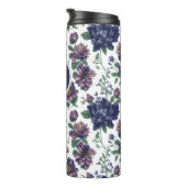 Pioenroos floral thermale droogtrommel met monogra thermosbeker (Geroteerd rechts)