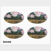 Pioenroos sticker (Vel)