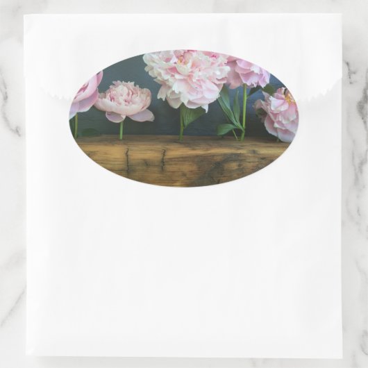 Pioenroos sticker (Tas)